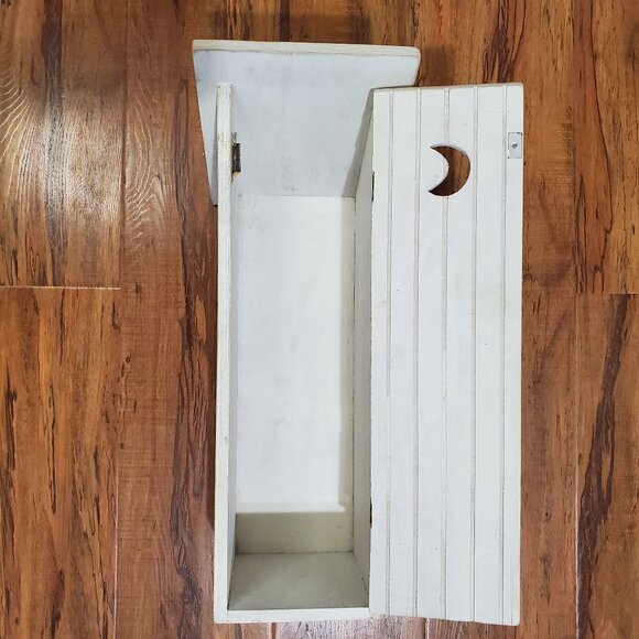 Outhouse Toilet Paper Holder Decoration Storage Cabinet "Reading Room Only" - Picture 2 of 12